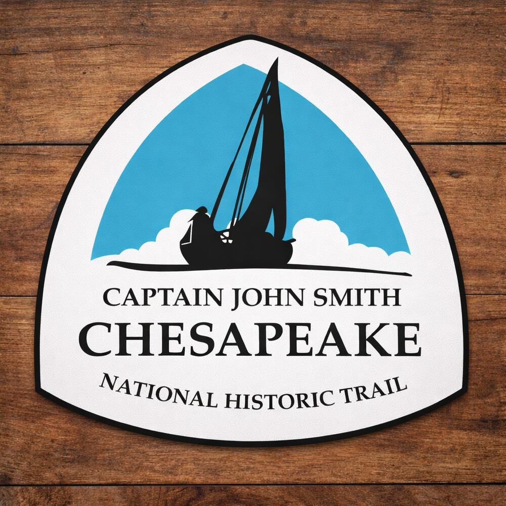 Captain John Smith Chesapeake National Historic Trail Sign Route Marker Nautical